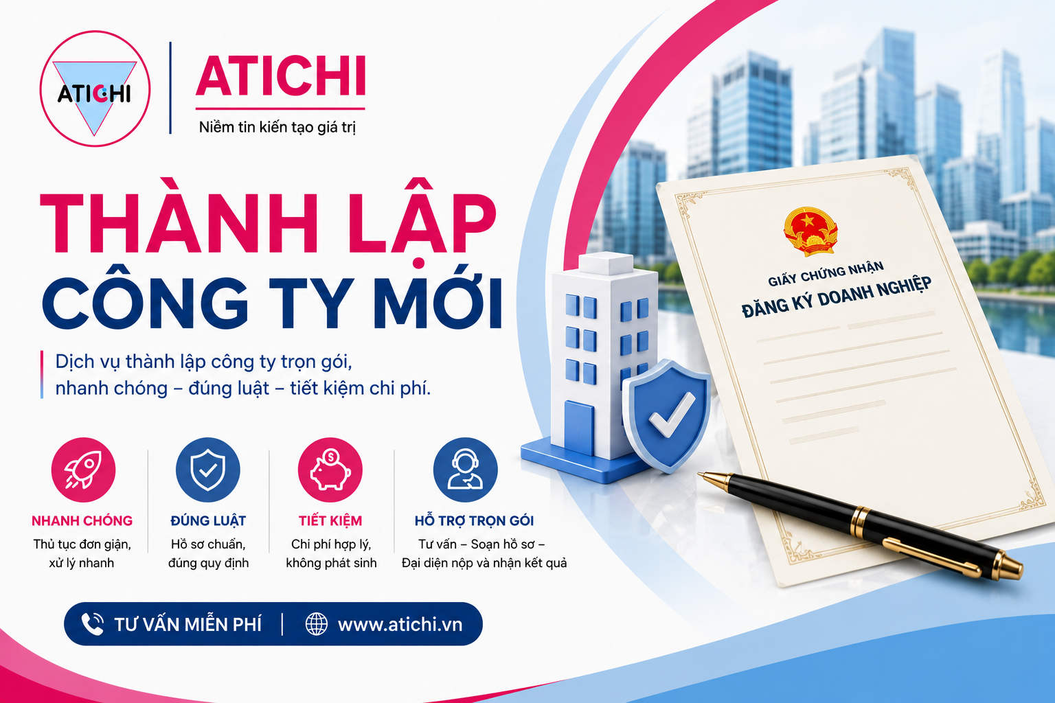 THÀNH LẬP CÔNG TY MỚI